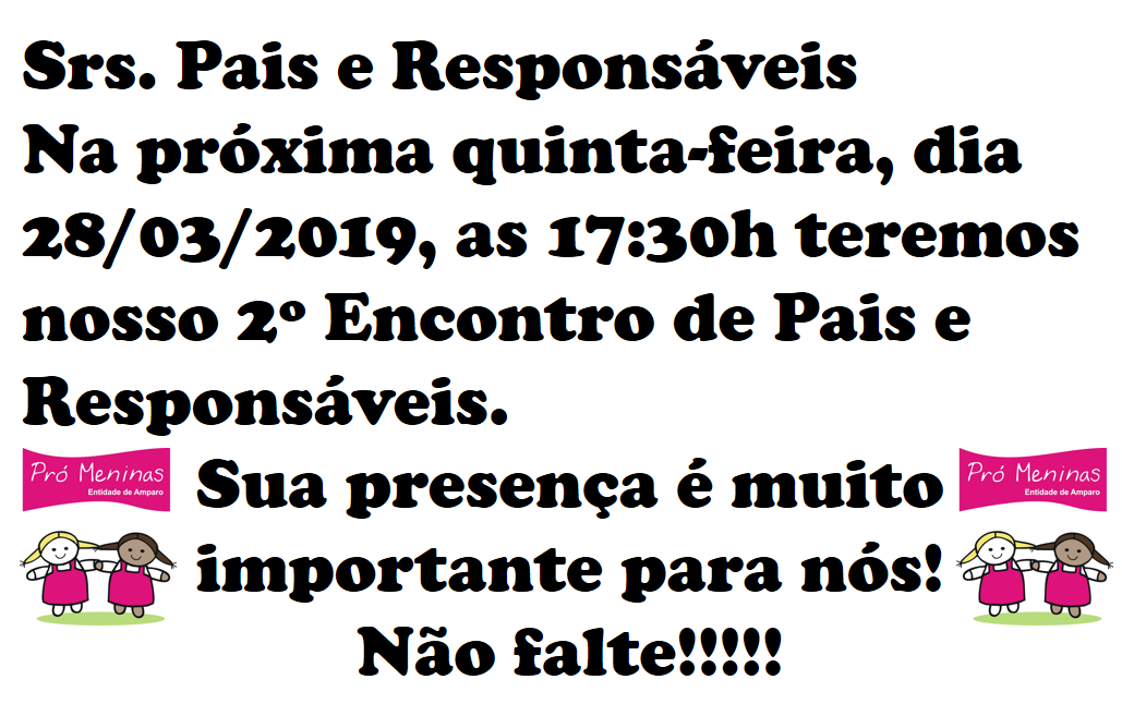 2º Encontro de Pais e Responsáveis